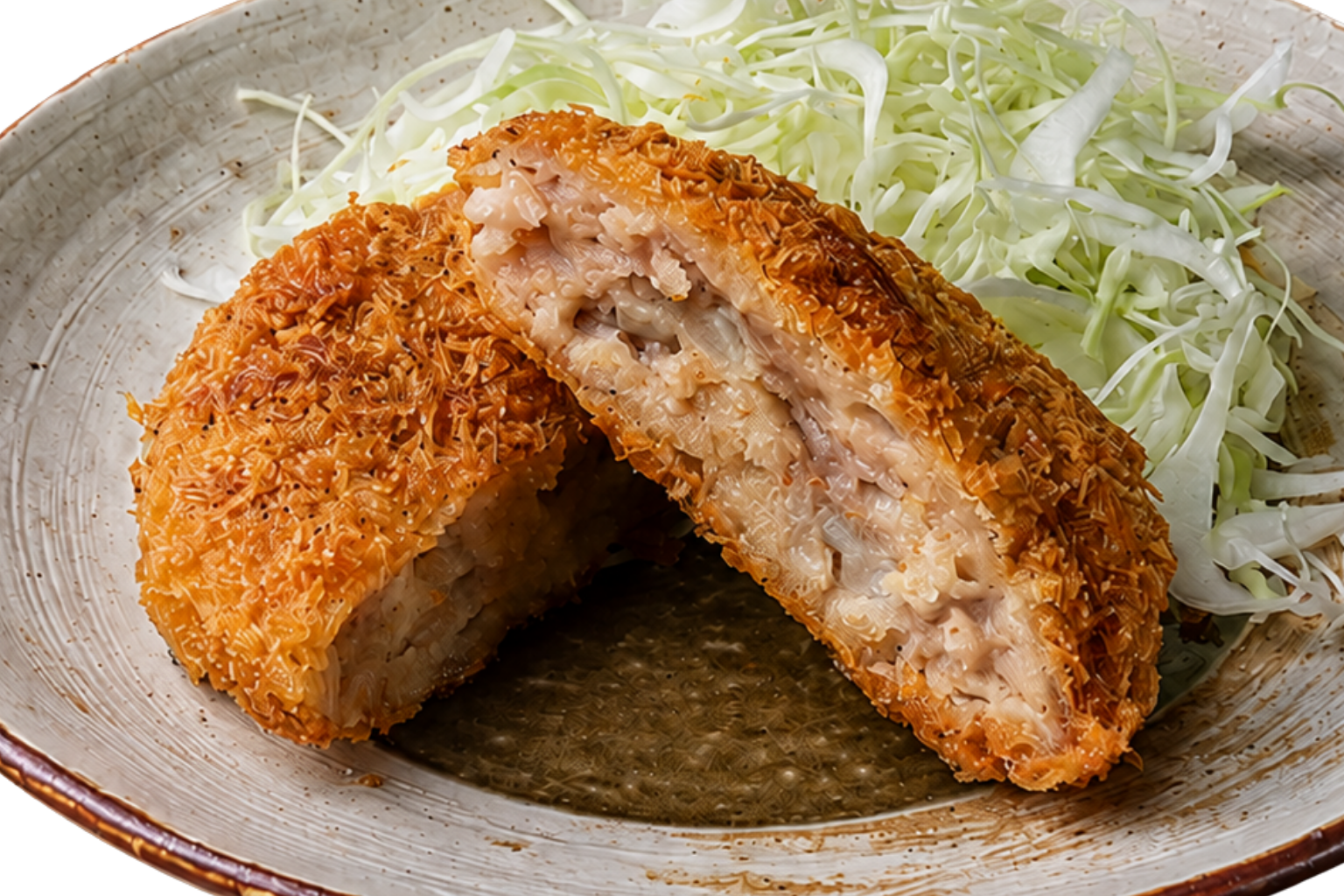 林SPF豚の大判メンチカツ｜生パン粉のザクザク衣｜定食ランチ・満足おつまみに